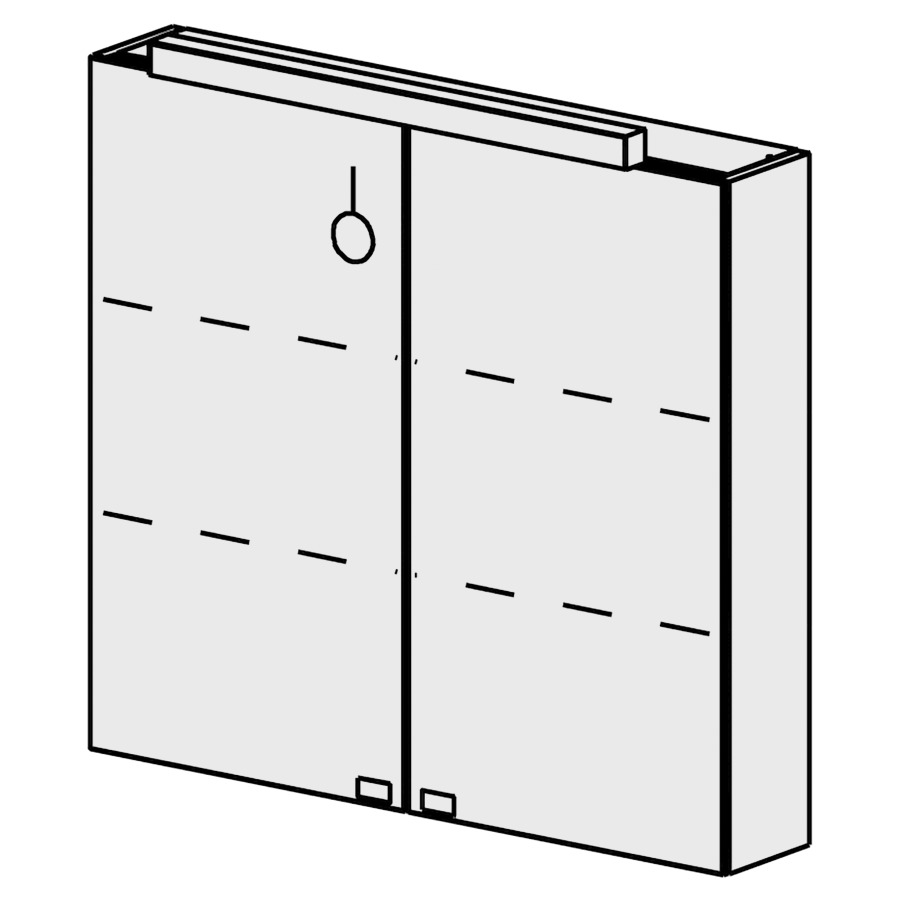 Arm.de toilette Presto 80 cm