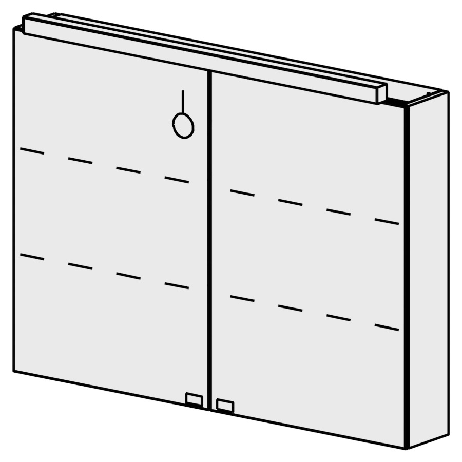 Arm.de toilette Presto 100 cm