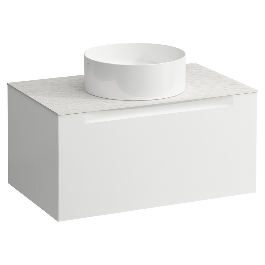 Élément inférieur  ARUN
80.5 x 39 x 50.5
élément de tiroir, 1&nbsp;tiroir
Ardesia Bianca Top
découpe au centre
pour lavabo à poser