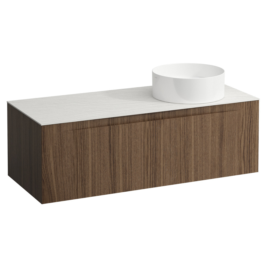 Élément inférieur  ARUN
120.5 x 39 x 50.5
élément de tiroir, 1&nbsp;tiroir
Ardesia Bianca Top
découpe à droite
pour lavabo à poser