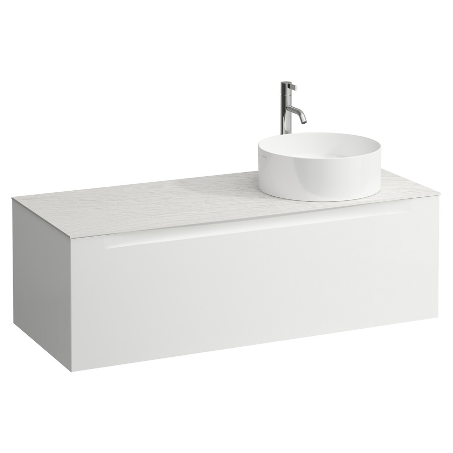 Élément inférieur  ARUN
120.5 x 39 x 50.5
élément de tiroir, 1&nbsp;tiroir
Ardesia Bianca Top
découpe à droite
pour lavabo à poser