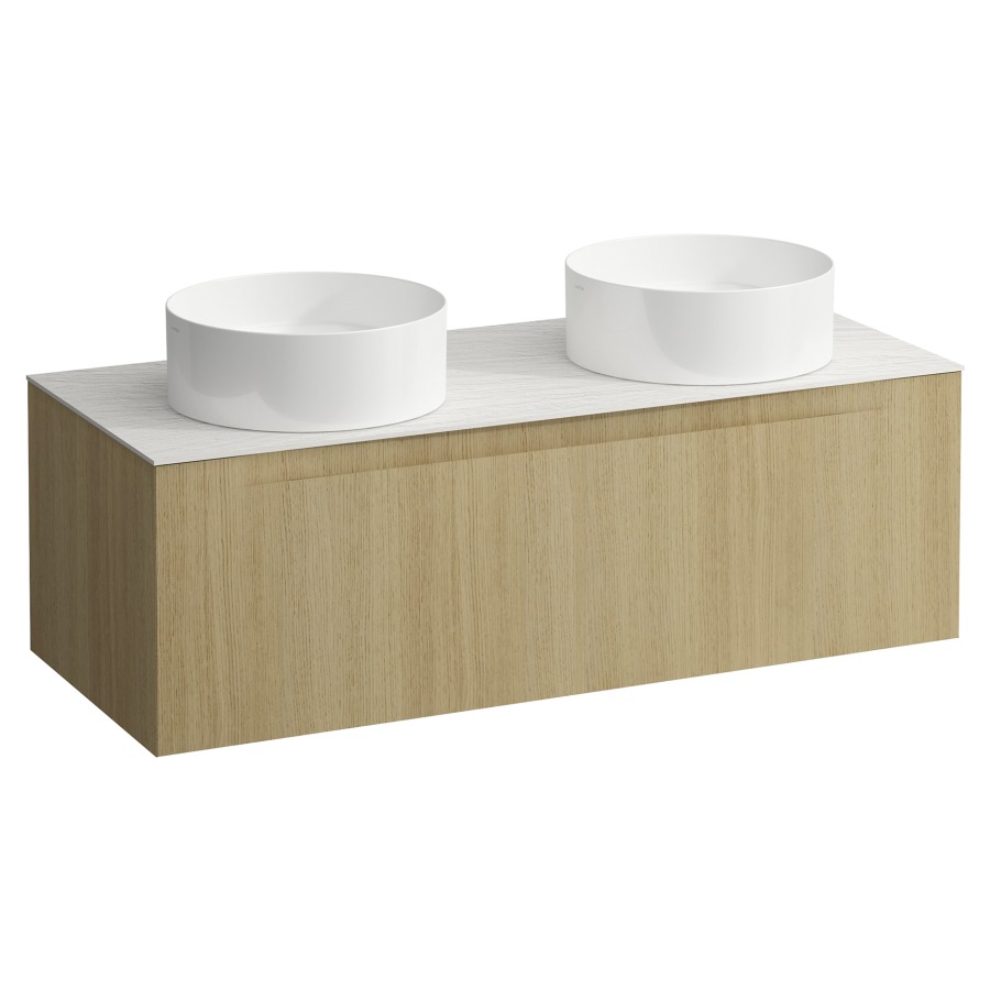 Élément inférieur  ARUN
120.5 x 39 x 50.5
élément de tiroir, 1&nbsp;tiroir
Ardesia Bianca Top
2 découpes
pour lavabo à poser