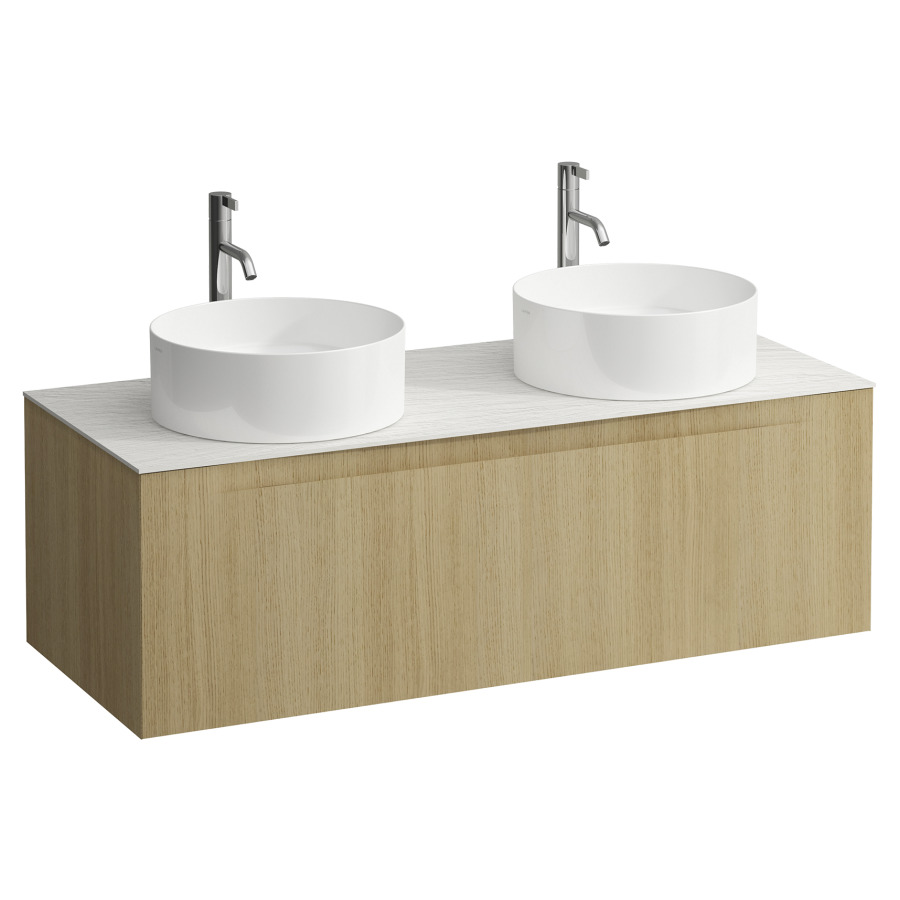 Élément inférieur  ARUN
120.5 x 39 x 50.5
élément de tiroir, 1&nbsp;tiroir
Ardesia Bianca Top
2 découpes
pour lavabo à poser