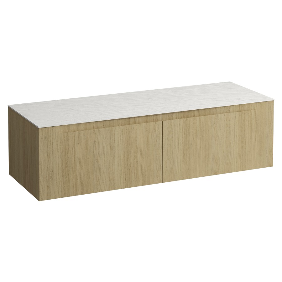 Élément inférieur  ARUN
140.5 x 39 x 50.5
élément de tiroir, 2&nbsp;tiroirs
Ardesia Bianca Top
sans découpe de lavabo
pour lavabo à poser