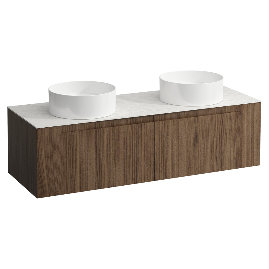 Élément inférieur  ARUN
140.5 x 39 x 50.5
élément de tiroir, 2&nbsp;tiroirs
Ardesia Bianca Top
2 découpes
pour lavabo à poser