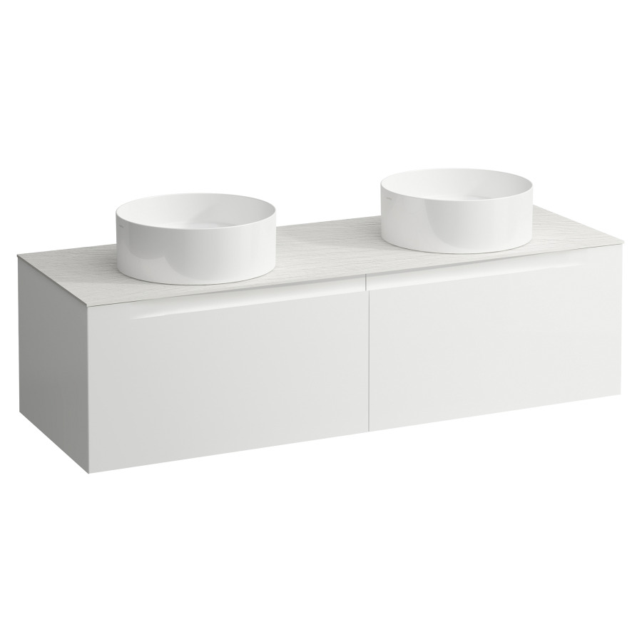 Élément inférieur  ARUN
140.5 x 39 x 50.5
élément de tiroir, 2&nbsp;tiroirs
Ardesia Bianca Top
2 découpes
pour lavabo à poser