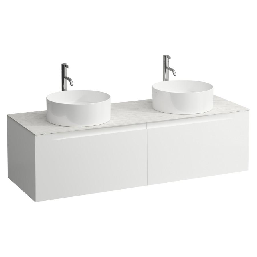 Élément inférieur  ARUN
140.5 x 39 x 50.5
élément de tiroir, 2&nbsp;tiroirs
Ardesia Bianca Top
2 découpes
pour lavabo à poser