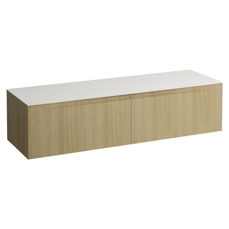 Élément inférieur  ARUN
160.5 x 39 x 50.5
élément de tiroir, 2&nbsp;tiroirs
Ardesia Bianca Top
sans découpe de lavabo
pour lavabo à poser