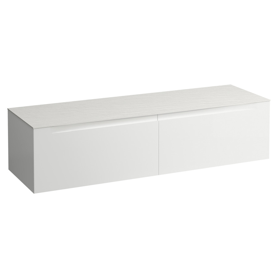 Élément inférieur  ARUN
160.5 x 39 x 50.5
élément de tiroir, 2&nbsp;tiroirs
Ardesia Bianca Top
sans découpe de lavabo
pour lavabo à poser
