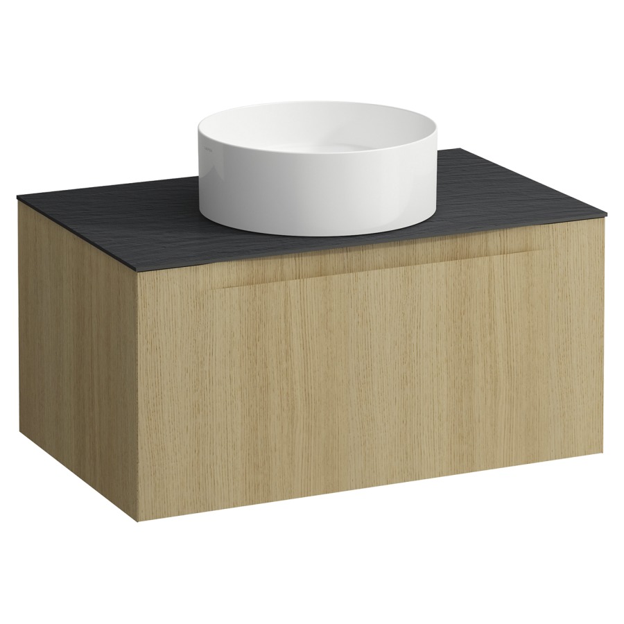 Élément inférieur  ARUN
80.5 x 39 x 50.5
élément de tiroir, 1&nbsp;tiroir
Ardesia Nera Top
découpe au centre
pour lavabo à poser
