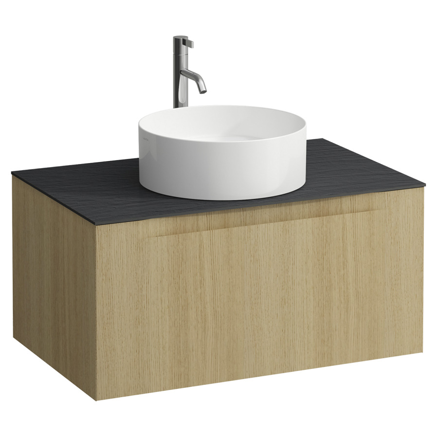 Élément inférieur  ARUN
80.5 x 39 x 50.5
élément de tiroir, 1&nbsp;tiroir
Ardesia Nera Top
découpe au centre
pour lavabo à poser