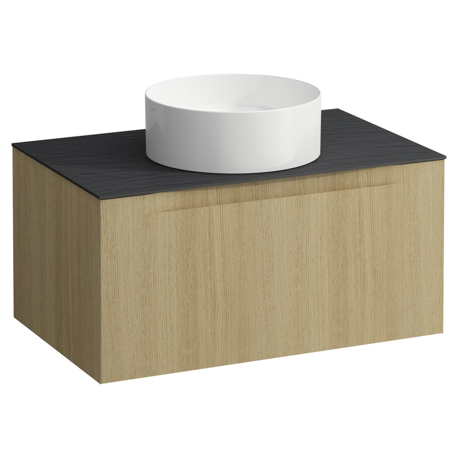 Élément inférieur  ARUN
80.5 x 39 x 50.5
élément de tiroir, 1&nbsp;tiroir
Ardesia Nera Top
découpe au centre
pour lavabo à poser