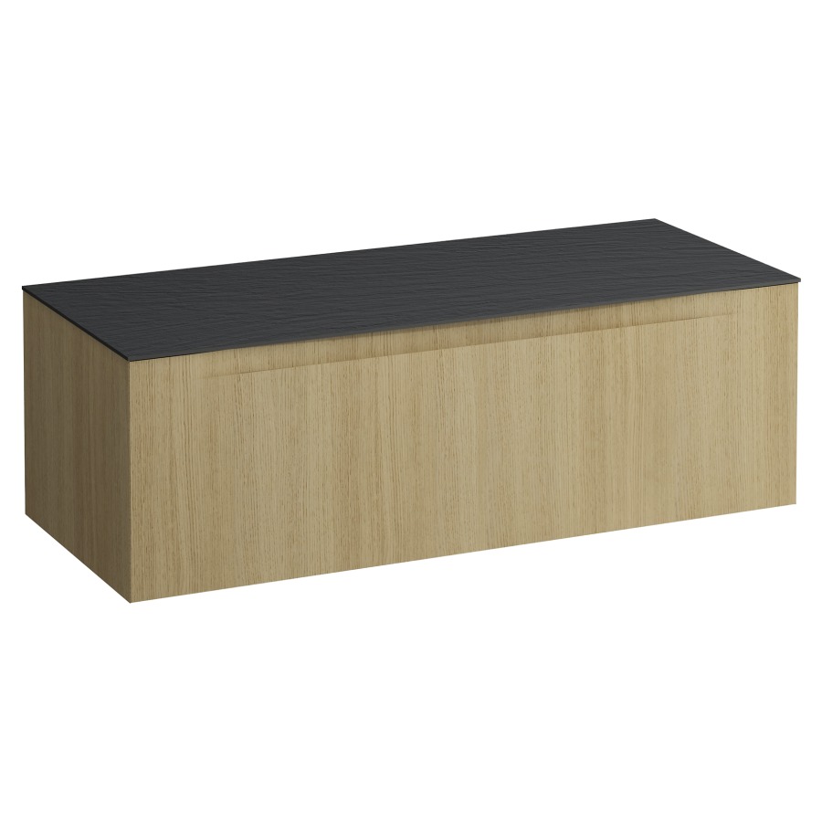 Élément inférieur  ARUN
120.5 x 39 x 50.5
élément de tiroir, 1&nbsp;tiroir
Ardesia Nera Top
sans découpe de lavabo
pour lavabo à poser
