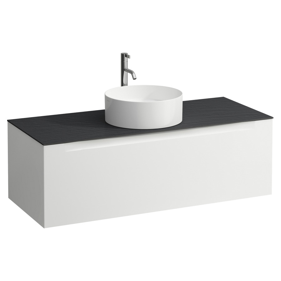 Élément inférieur  ARUN
120.5 x 39 x 50.5
élément de tiroir, 1&nbsp;tiroir
Ardesia Nera Top
découpe au centre
pour lavabo à poser