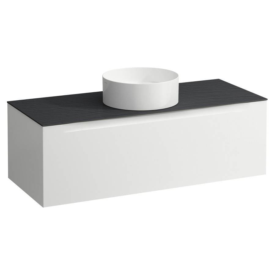 Élément inférieur  ARUN
120.5 x 39 x 50.5
élément de tiroir, 1&nbsp;tiroir
Ardesia Nera Top
découpe au centre
pour lavabo à poser