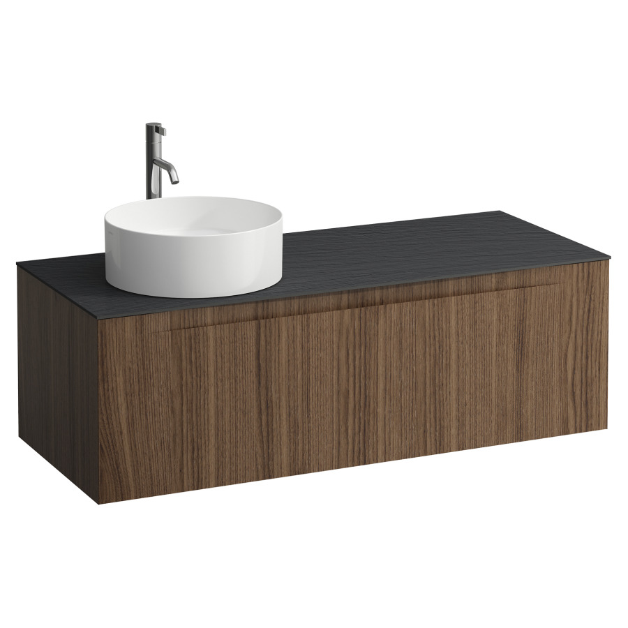 Élément inférieur  ARUN
120.5 x 39 x 50.5
élément de tiroir, 1&nbsp;tiroir
Ardesia Nera Top
découpe à gauche
pour lavabo à poser