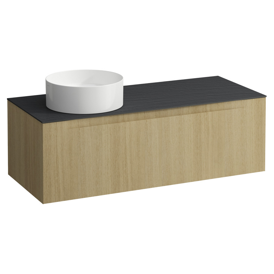 Élément inférieur  ARUN
120.5 x 39 x 50.5
élément de tiroir, 1&nbsp;tiroir
Ardesia Nera Top
découpe à gauche
pour lavabo à poser