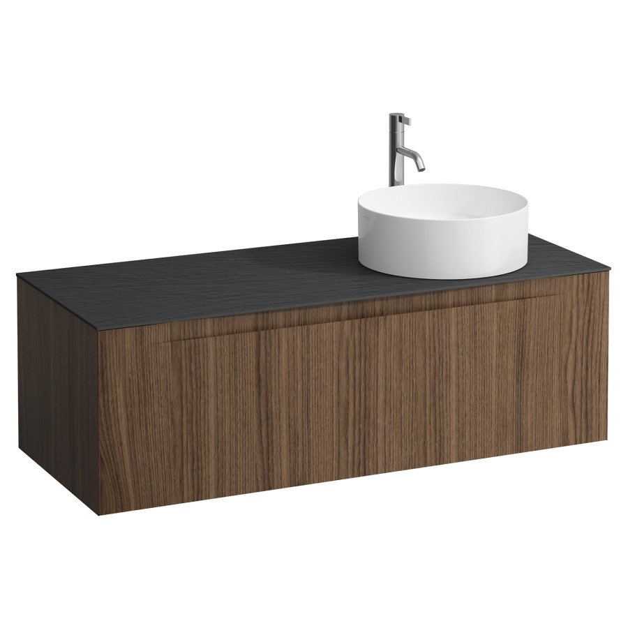 Élément inférieur  ARUN
120.5 x 39 x 50.5
élément de tiroir, 1&nbsp;tiroir
Ardesia Nera Top
découpe à droite
pour lavabo à poser