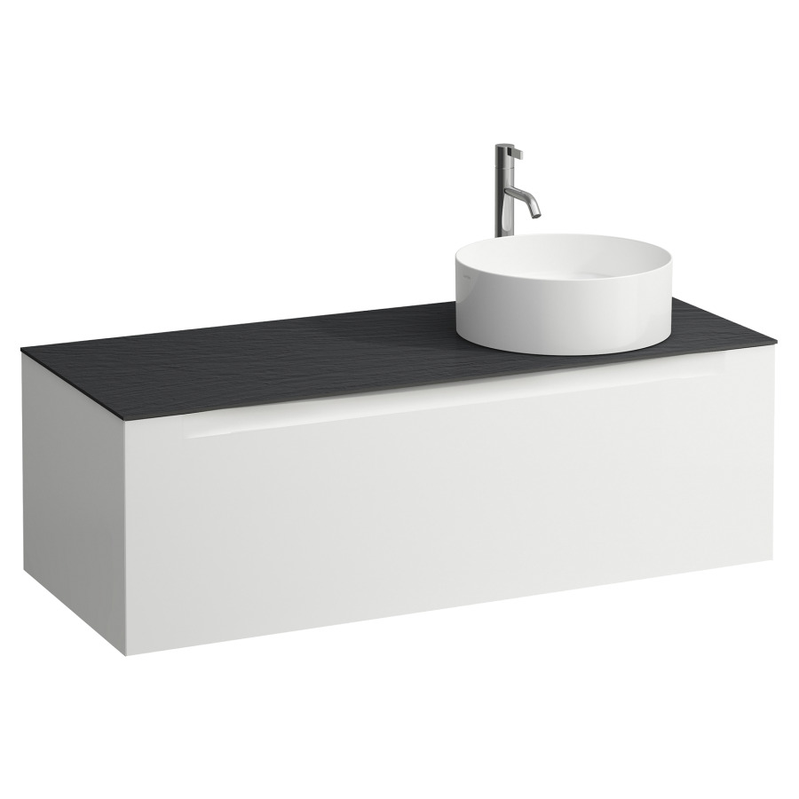 Élément inférieur  ARUN
120.5 x 39 x 50.5
élément de tiroir, 1&nbsp;tiroir
Ardesia Nera Top
découpe à droite
pour lavabo à poser