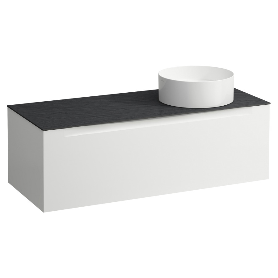 Élément inférieur  ARUN
120.5 x 39 x 50.5
élément de tiroir, 1&nbsp;tiroir
Ardesia Nera Top
découpe à droite
pour lavabo à poser