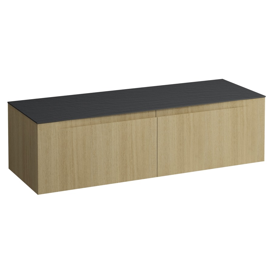 Élément inférieur  ARUN
140.5 x 39 x 50.5
élément de tiroir, 2&nbsp;tiroirs
Ardesia Nera Top
sans découpe de lavabo
pour lavabo à poser