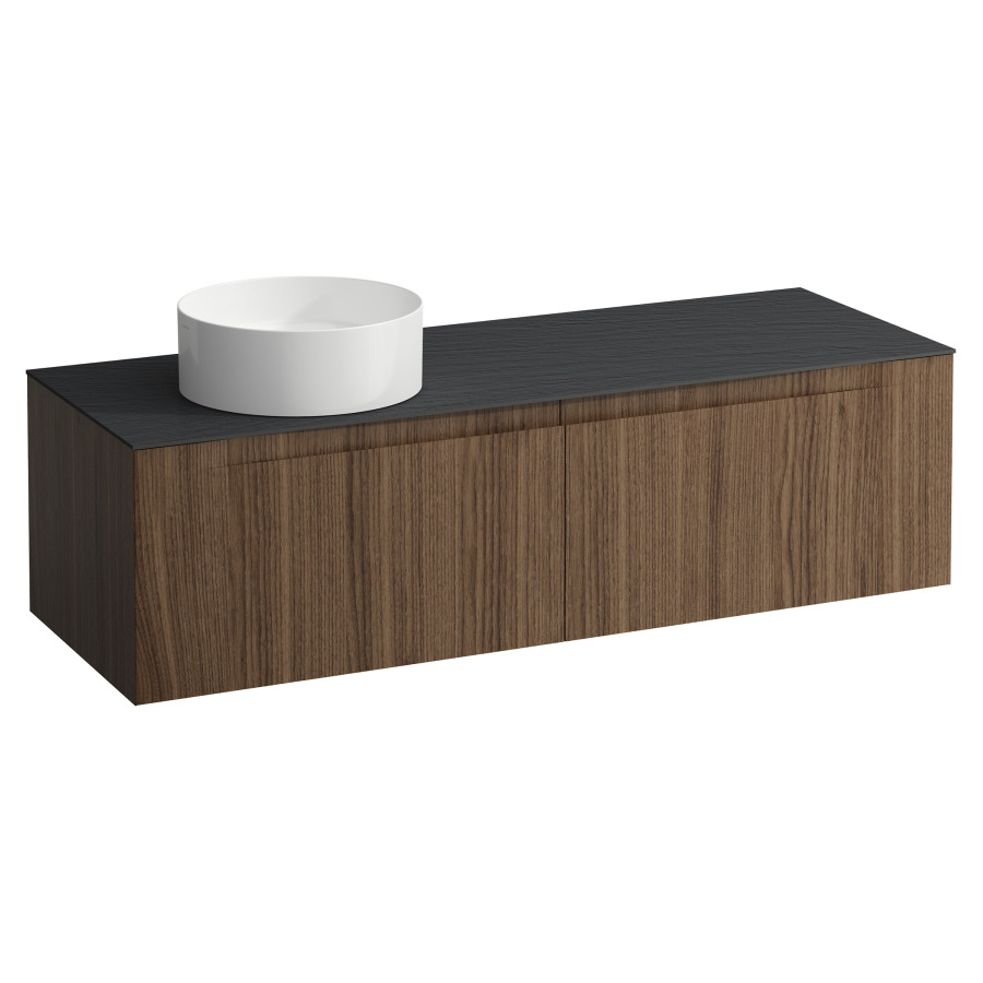 Élément inférieur  ARUN
140.5 x 39 x 50.5
élément de tiroir, 2&nbsp;tiroirs
Ardesia Nera Top
découpe à gauche
pour lavabo à poser