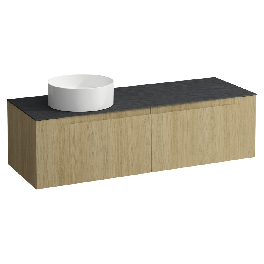 Élément inférieur  ARUN
140.5 x 39 x 50.5
élément de tiroir, 2&nbsp;tiroirs
Ardesia Nera Top
découpe à gauche
pour lavabo à poser