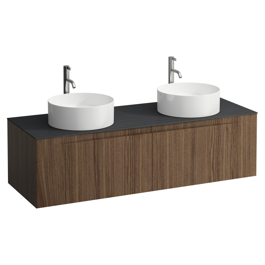 Élément inférieur  ARUN
140.5 x 39 x 50.5
élément de tiroir, 2&nbsp;tiroirs
Ardesia Nera Top
2 découpes
pour lavabo à poser