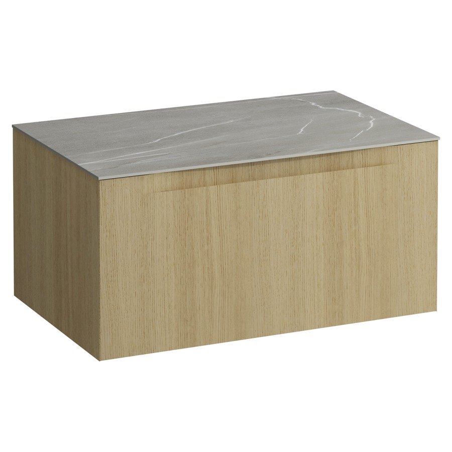 Élément inférieur  ARUN
80.5 x 39 x 50.5
élément de tiroir, 1&nbsp;tiroir
Piasentina Grigio Top
sans découpe de lavabo
pour lavabo à poser