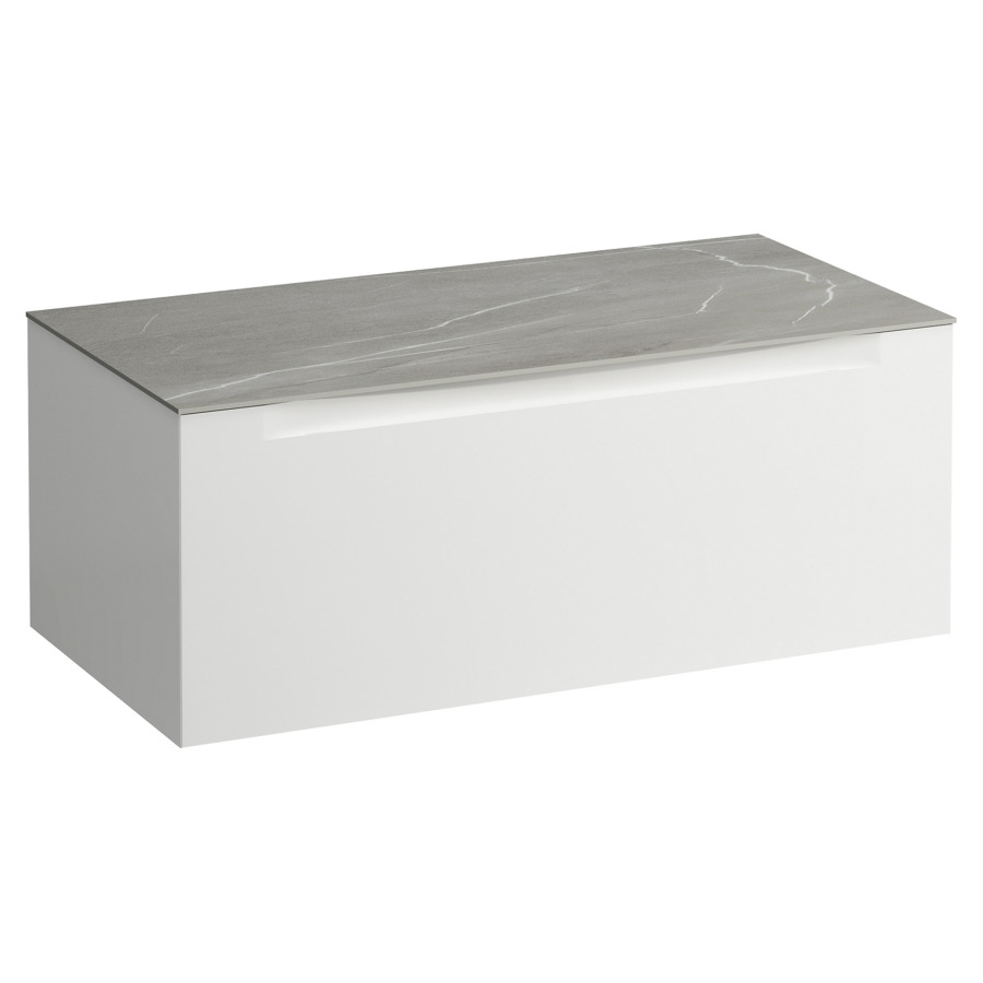 Élément inférieur  ARUN
100.5 x 39 x 50.5
élément de tiroir, 1&nbsp;tiroir
Piasentina Grigio Top
sans découpe de lavabo
pour lavabo à poser