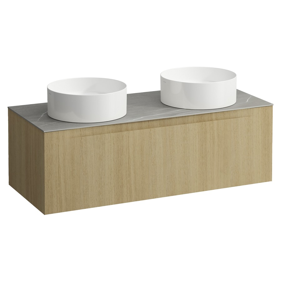 Élément inférieur  ARUN
120.5 x 39 x 50.5
élément de tiroir, 1&nbsp;tiroir
Piasentina Grigio Top
2 découpes
pour lavabo à poser