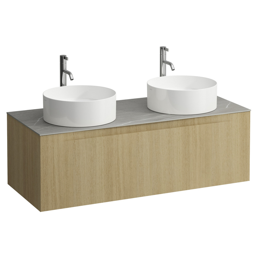 Élément inférieur  ARUN
120.5 x 39 x 50.5
élément de tiroir, 1&nbsp;tiroir
Piasentina Grigio Top
2 découpes
pour lavabo à poser