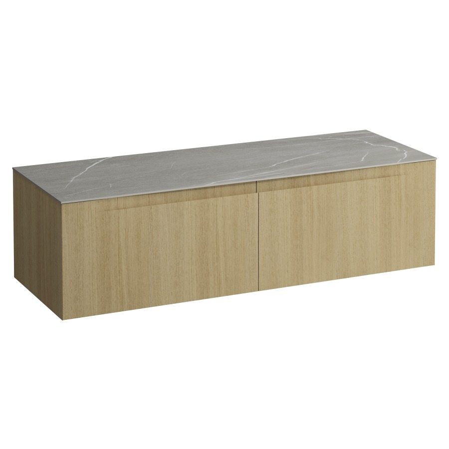 Élément inférieur  ARUN
140.5 x 39 x 50.5
élément de tiroir, 2&nbsp;tiroirs
Piasentina Grigio Top
sans découpe de lavabo
pour lavabo à poser