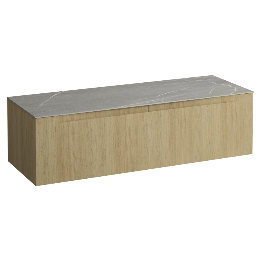 Élément inférieur  ARUN
140.5 x 39 x 50.5
élément de tiroir, 2&nbsp;tiroirs
Piasentina Grigio Top
sans découpe de lavabo
pour lavabo à poser