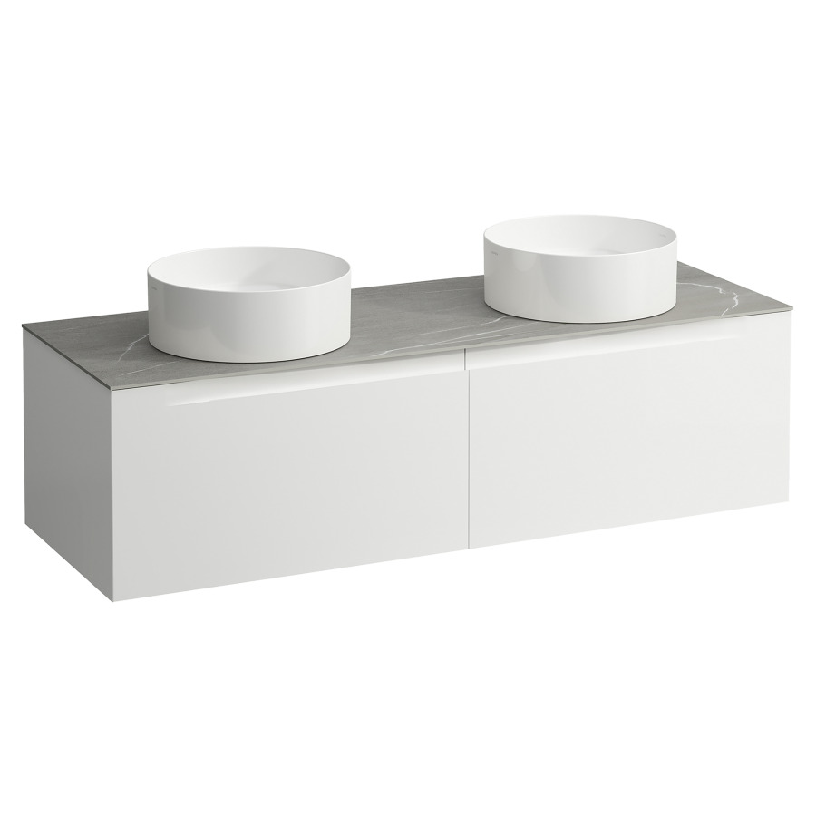 Élément inférieur  ARUN
140.5 x 39 x 50.5
élément de tiroir, 2&nbsp;tiroirs
Piasentina Grigio Top
2 découpes
pour lavabo à poser