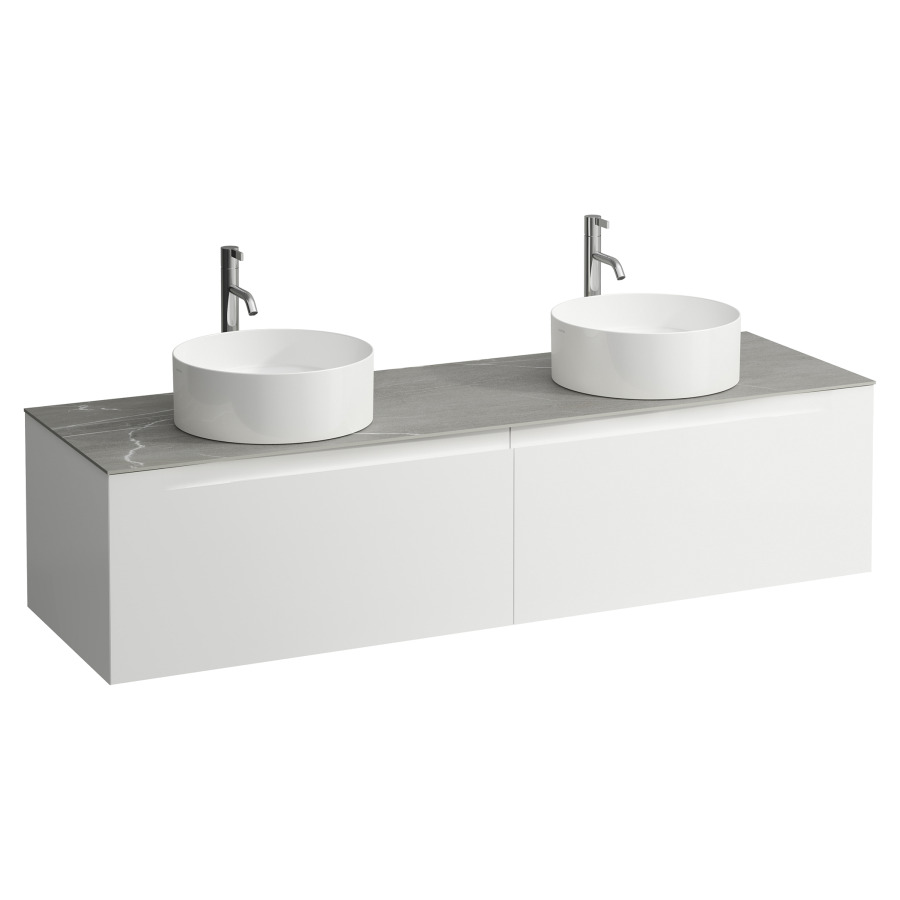 Élément inférieur  ARUN
160.5 x 39 x 50.5
élément de tiroir, 2&nbsp;tiroirs
Piasentina Grigio Top
2 découpes
pour lavabo à poser