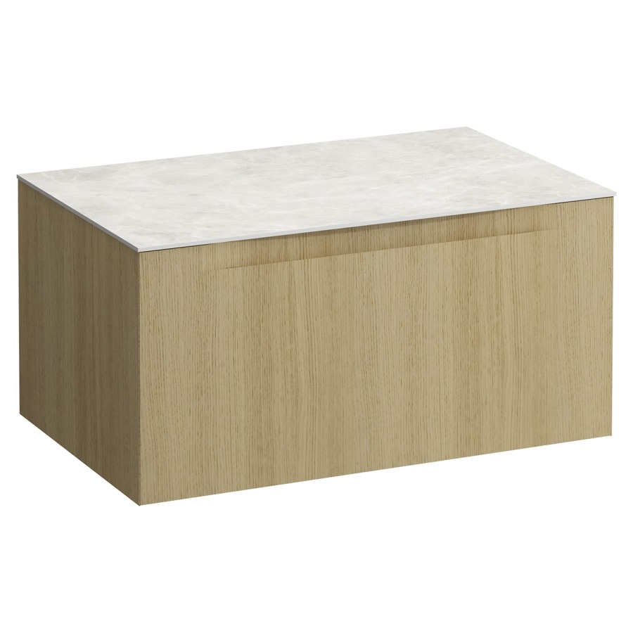 Élément inférieur  ARUN
80.5 x 39 x 50.5
élément de tiroir, 1&nbsp;tiroir
Botticino Crema Top
sans découpe de lavabo
pour lavabo à poser