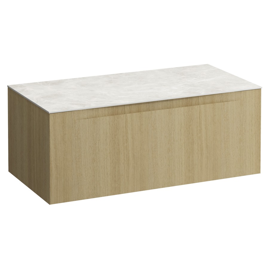 Élément inférieur  ARUN
100.5 x 39 x 50.5
élément de tiroir, 1&nbsp;tiroir
Botticino Crema Top
sans découpe de lavabo
pour lavabo à poser