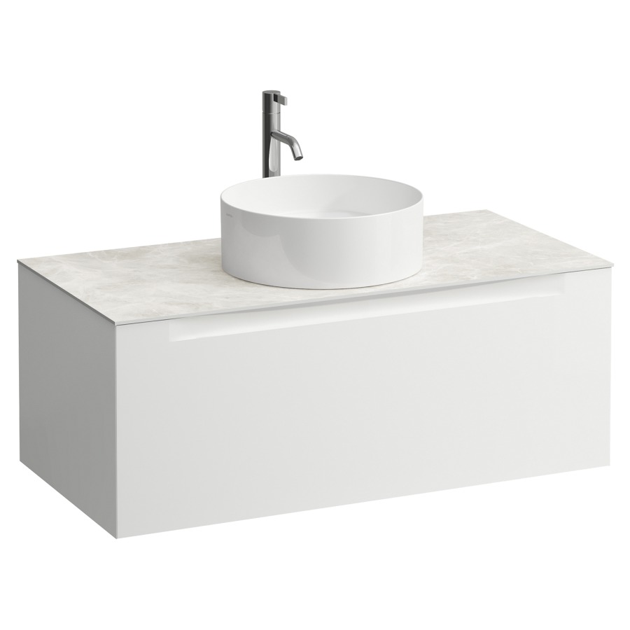 Élément inférieur  ARUN
100.5 x 39 x 50.5
élément de tiroir, 1&nbsp;tiroir
Botticino Crema Top
découpe au centre
pour lavabo à poser