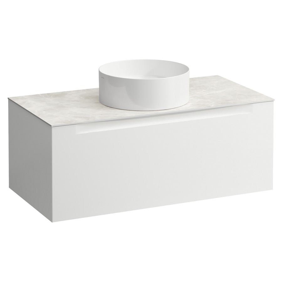 Élément inférieur  ARUN
100.5 x 39 x 50.5
élément de tiroir, 1&nbsp;tiroir
Botticino Crema Top
découpe au centre
pour lavabo à poser