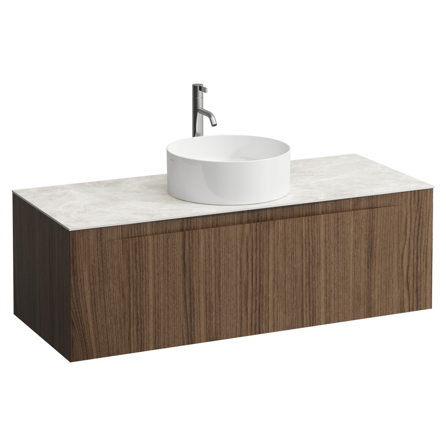 Élément inférieur  ARUN
120.5 x 39 x 50.5
élément de tiroir, 1&nbsp;tiroir
Botticino Crema Top
découpe au centre
pour lavabo à poser