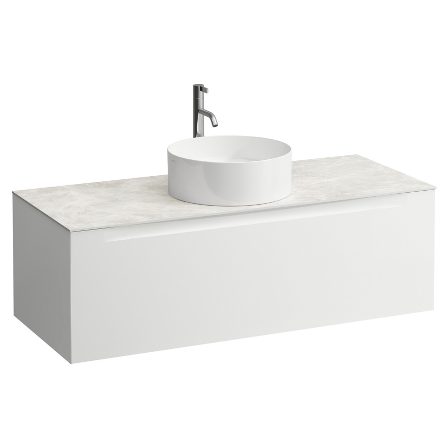 Élément inférieur  ARUN
120.5 x 39 x 50.5
élément de tiroir, 1&nbsp;tiroir
Botticino Crema Top
découpe au centre
pour lavabo à poser