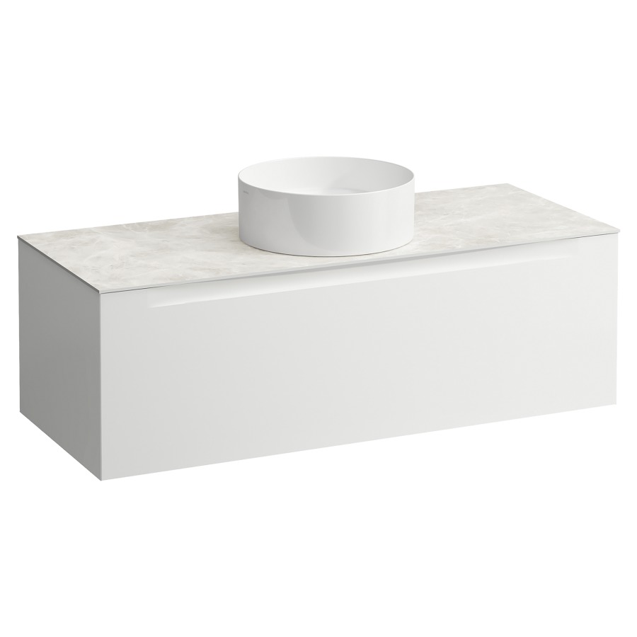 Élément inférieur  ARUN
120.5 x 39 x 50.5
élément de tiroir, 1&nbsp;tiroir
Botticino Crema Top
découpe au centre
pour lavabo à poser