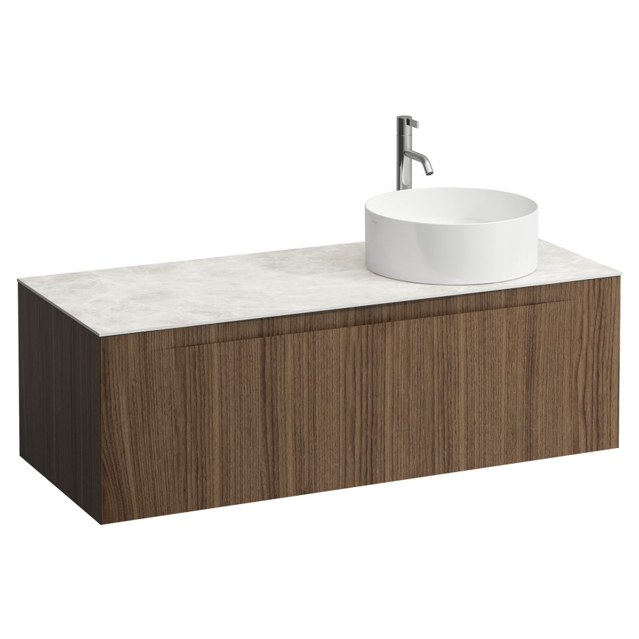 Élément inférieur  ARUN
120.5 x 39 x 50.5
élément de tiroir, 1&nbsp;tiroir
Botticino Crema Top
découpe à droite
pour lavabo à poser