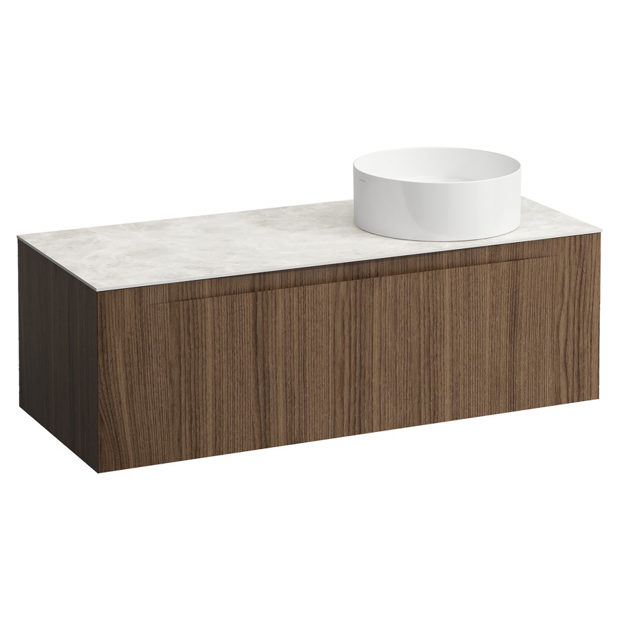 Élément inférieur  ARUN
120.5 x 39 x 50.5
élément de tiroir, 1&nbsp;tiroir
Botticino Crema Top
découpe à droite
pour lavabo à poser
