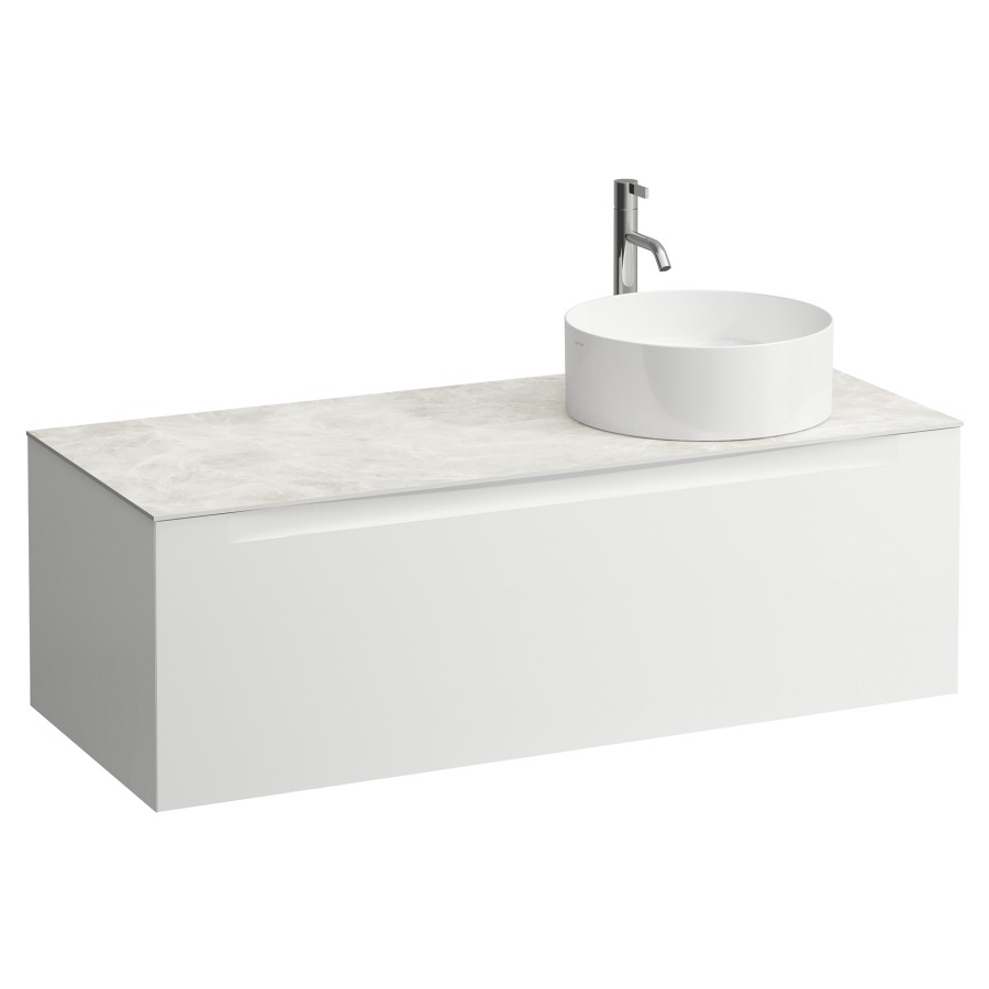 Élément inférieur  ARUN
120.5 x 39 x 50.5
élément de tiroir, 1&nbsp;tiroir
Botticino Crema Top
découpe à droite
pour lavabo à poser