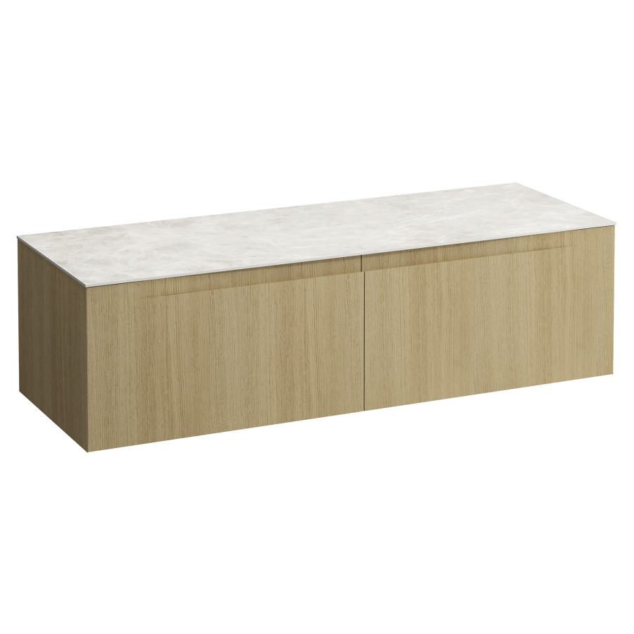 Élément inférieur  ARUN
140.5 x 39 x 50.5
élément de tiroir, 2&nbsp;tiroirs
Botticino Crema Top
sans découpe de lavabo
pour lavabo à poser