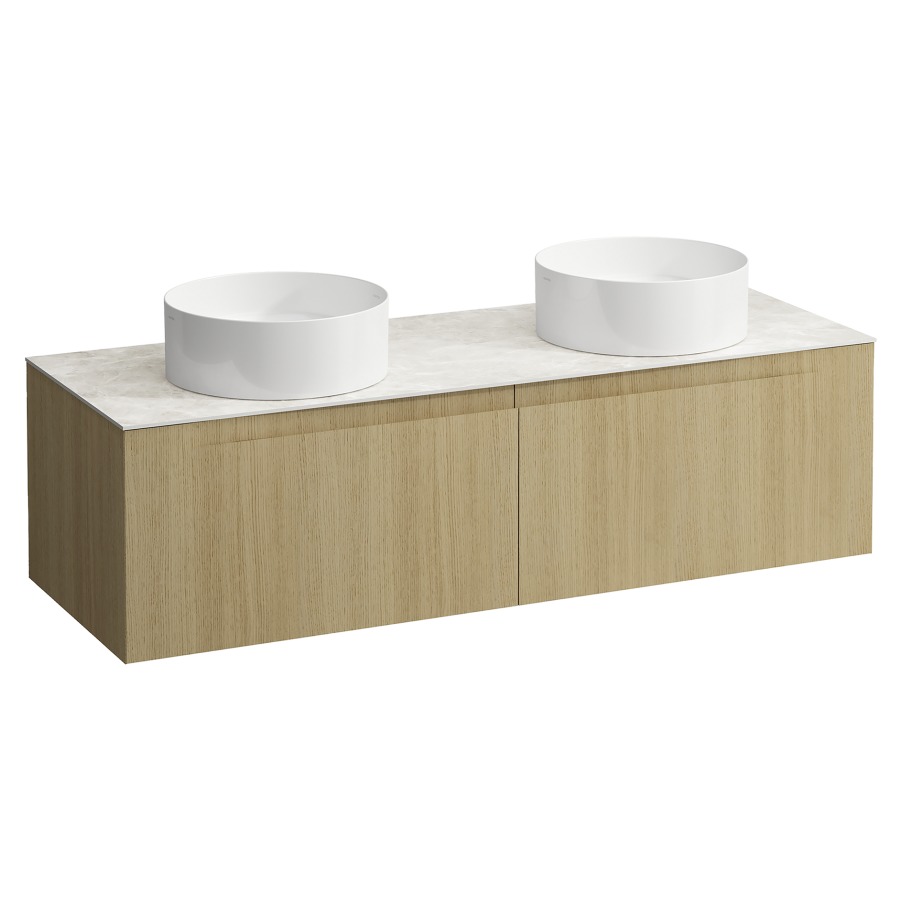 Élément inférieur  ARUN
140.5 x 39 x 50.5
élément de tiroir, 2&nbsp;tiroirs
Botticino Crema Top
2 découpes
pour lavabo à poser