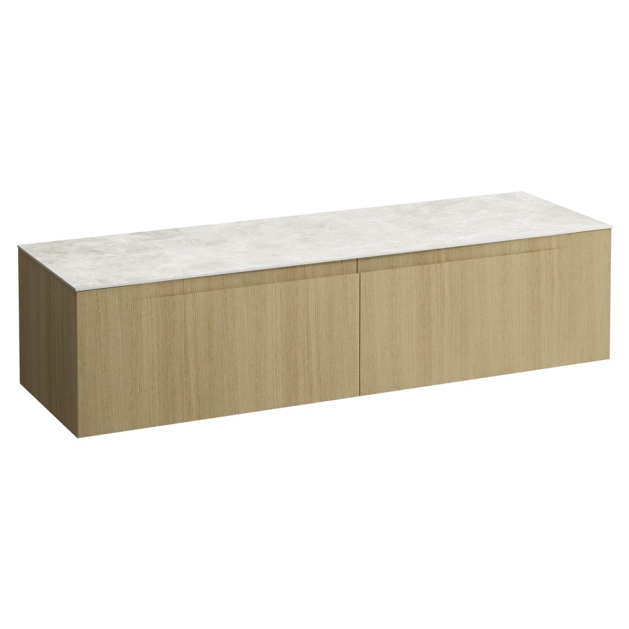 Élément inférieur  ARUN
160.5 x 39 x 50.5
élément de tiroir, 2&nbsp;tiroirs
Botticino Crema Top
sans découpe de lavabo
pour lavabo à poser