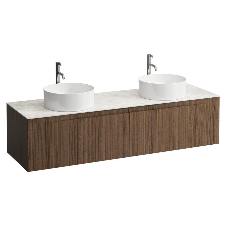 Élément inférieur  ARUN
160.5 x 39 x 50.5
élément de tiroir, 2&nbsp;tiroirs
Botticino Crema Top
2 découpes
pour lavabo à poser